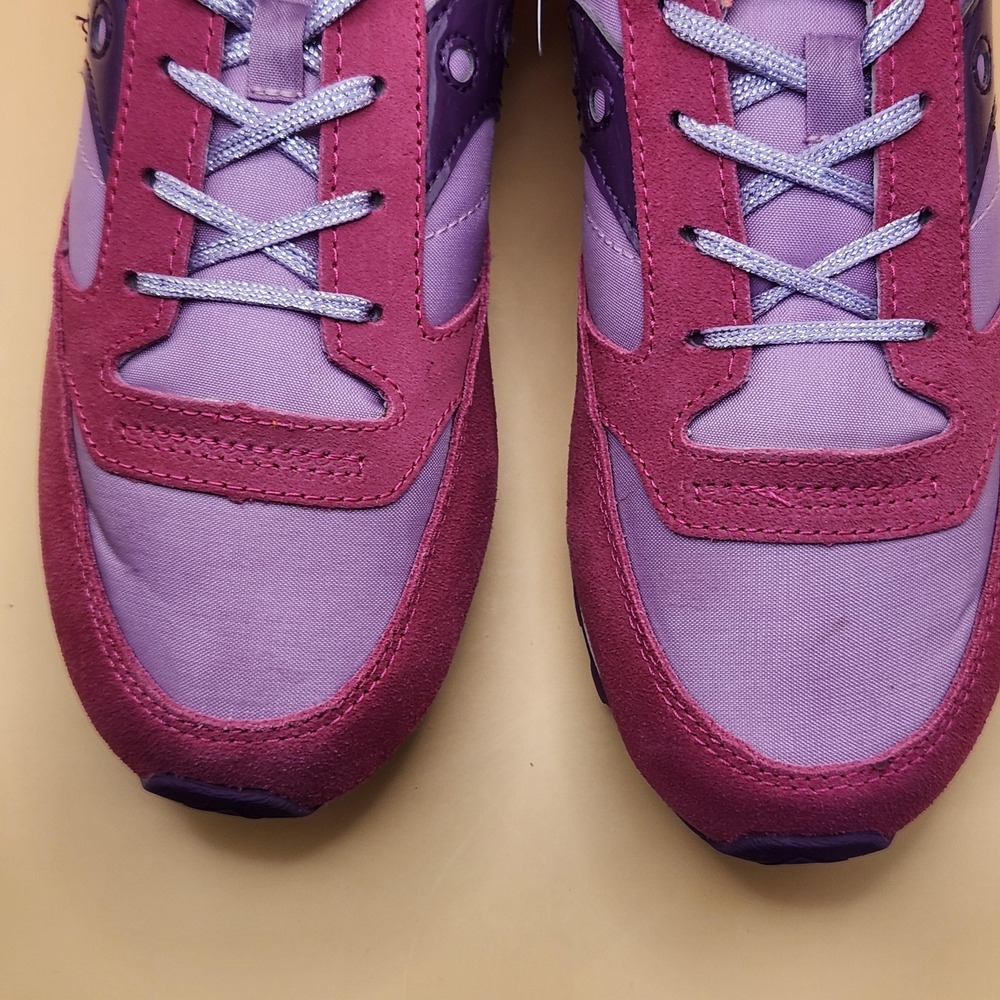 Saucony Jazz Original Shoes Girls Size 6 Purple Pink Coral Sneakers SY56276 - Picture 7 of 12